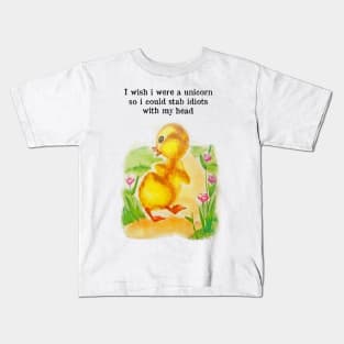 i wish i were a unicorn Kids T-Shirt